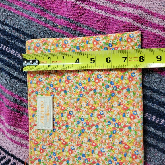 🛒🛍️💥NWT Tori Burch shishiedo orange floral makeup bag 10 ×8 - Picture 7 of 10